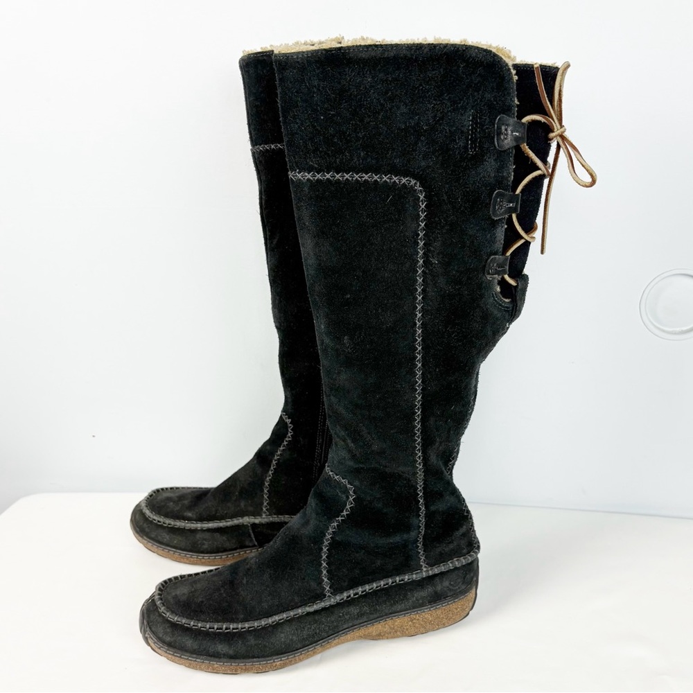 Timberland Women’s Genuine Leather Tall Black Boots Size 9